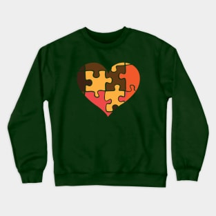 Puzzle heart Crewneck Sweatshirt